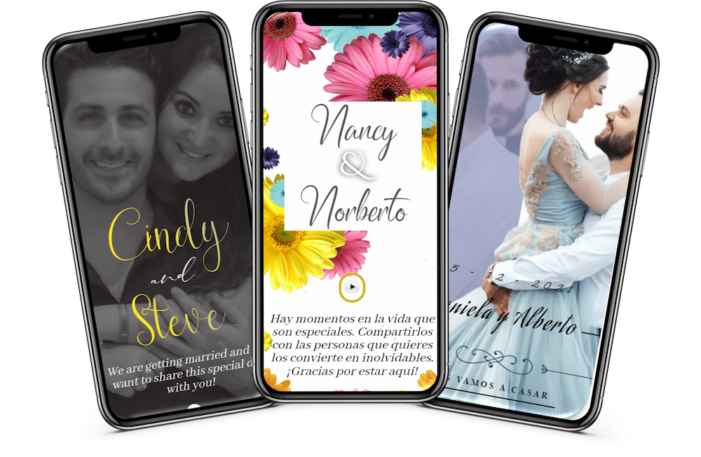 ejemplos diferentes invitaciones digitales inteligentes